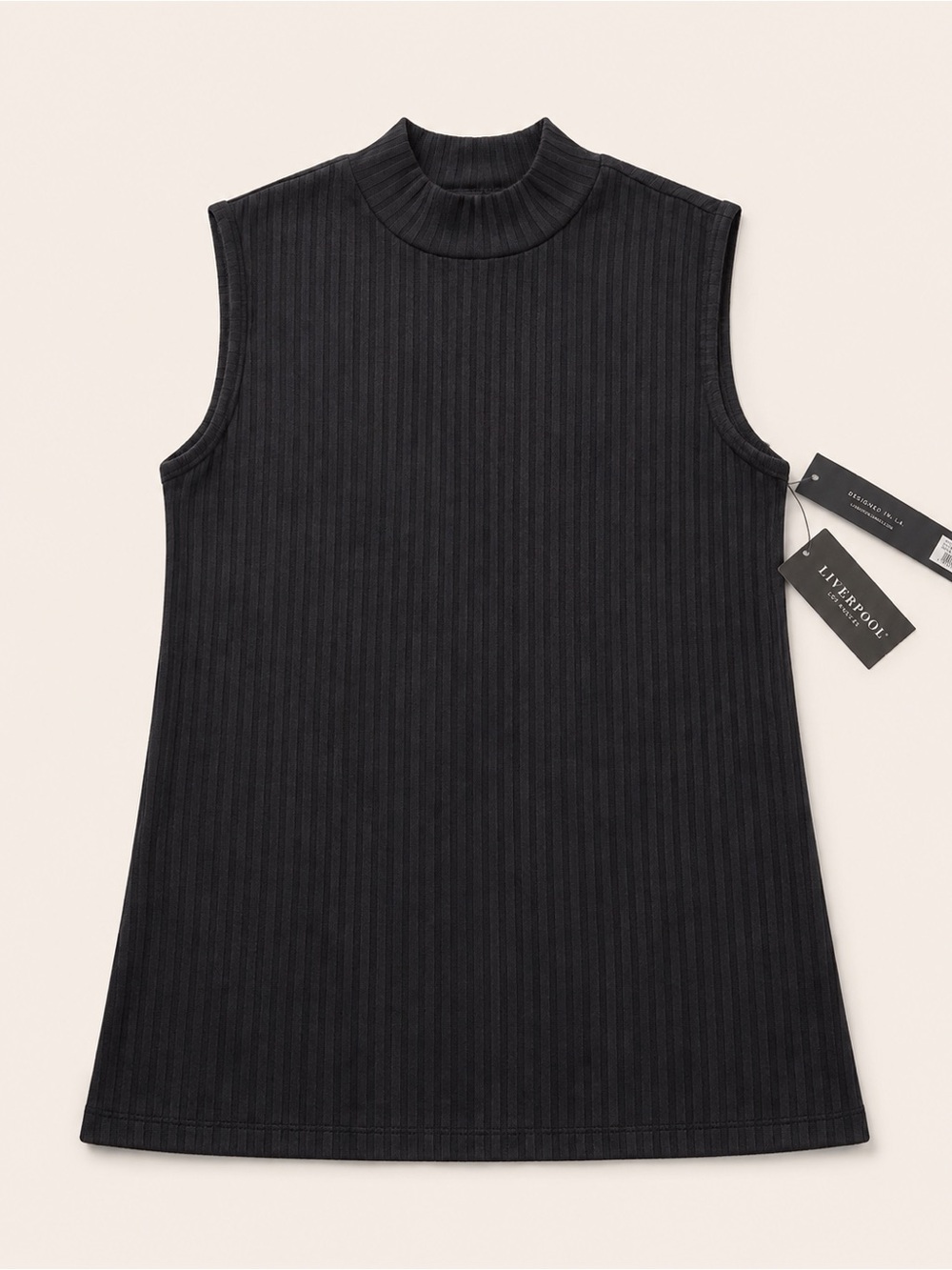 Liverpool ribbed sleeveless top
